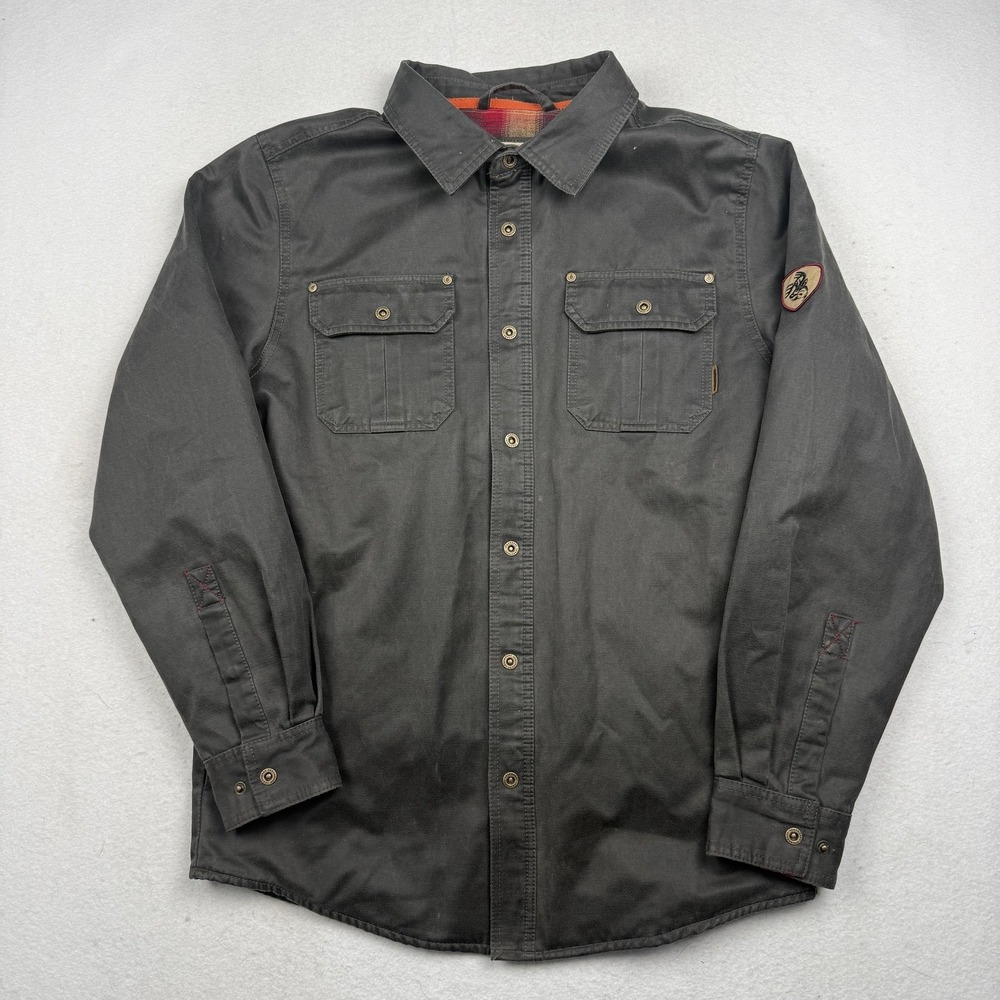 Legendary Whitetails Shirt Mens M Waxed Flannel Lined Long Sleeve Button Up